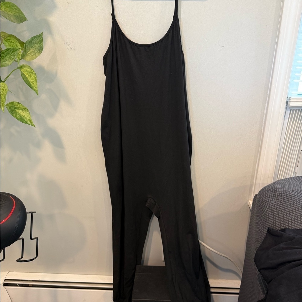 Boho Hipster Soft Black Jumpsuit - Picture 4 of 4